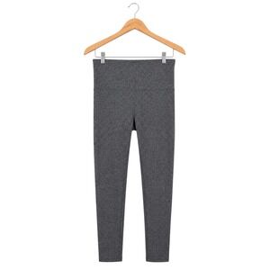 SPANX Sara Blakely Leggings Womens M Gray High Rise Shaping Compression Seamless